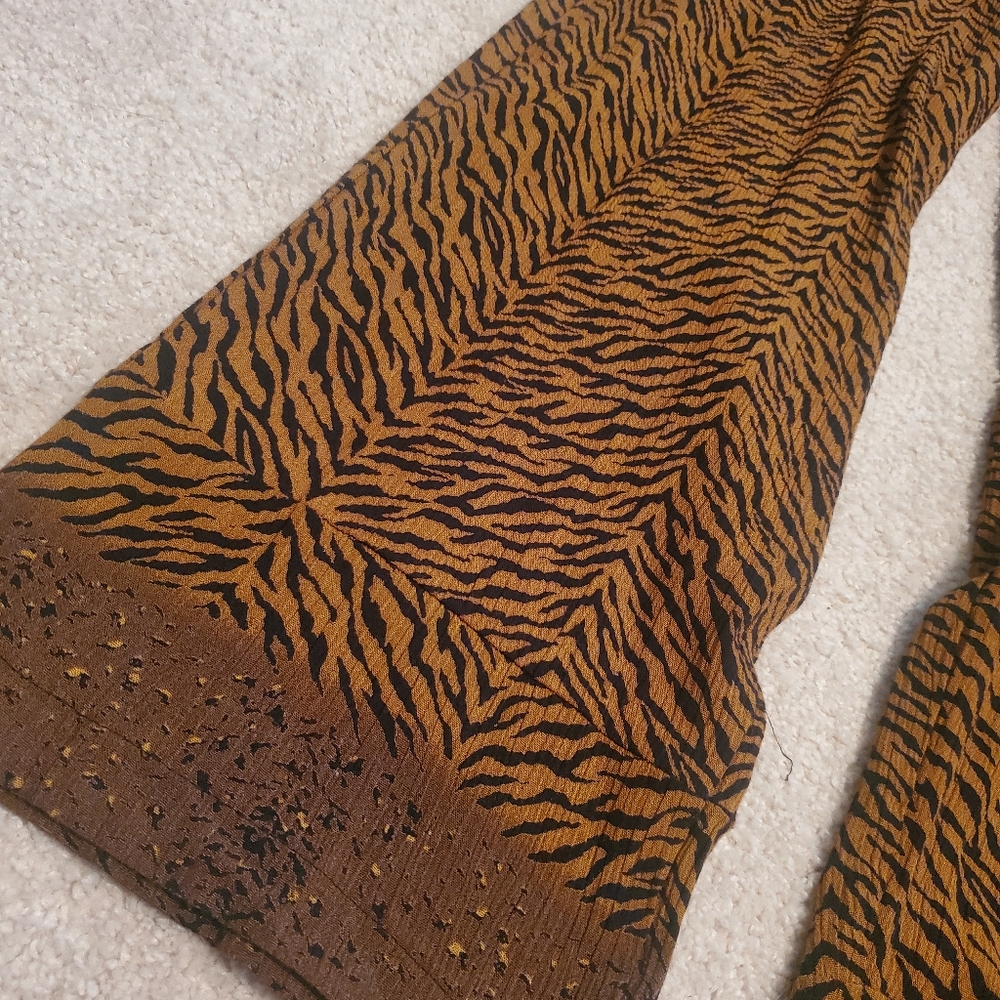 Tiger Stripe Rayon Beach Summer Pants - Picture 3 of 7